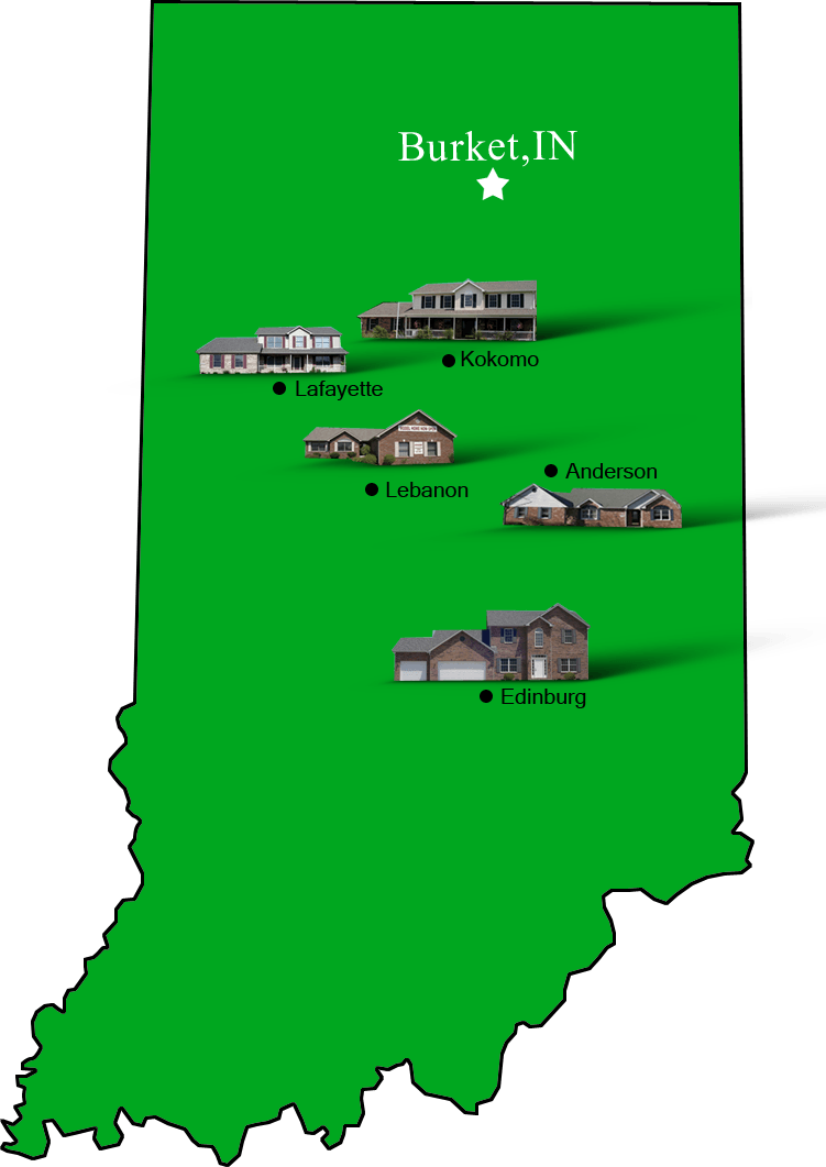 Burket_map Hallmark Homes Indiana's Leading 