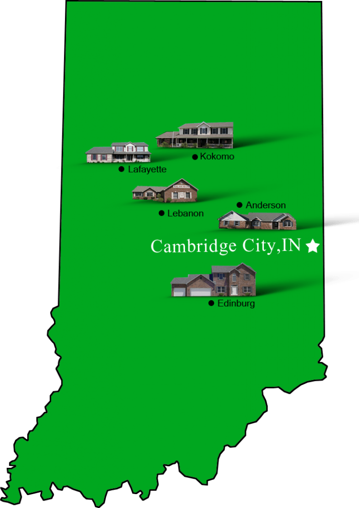 Cambridge City Indiana Map