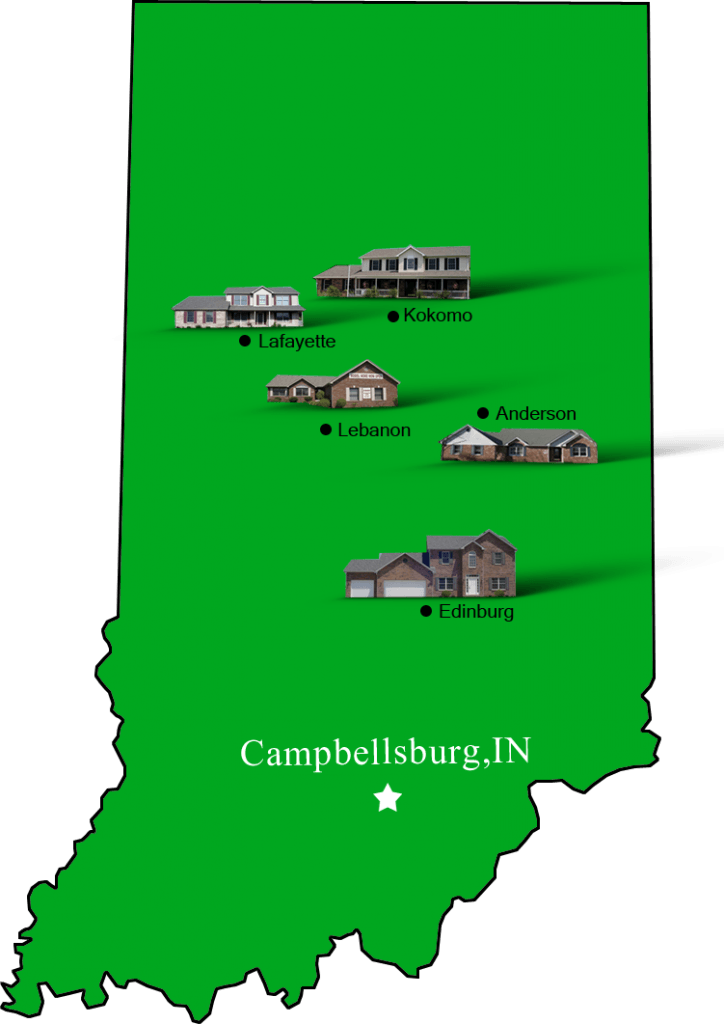 Campbellsburg_map Hallmark Homes Indiana's Leading "On Your Lot
