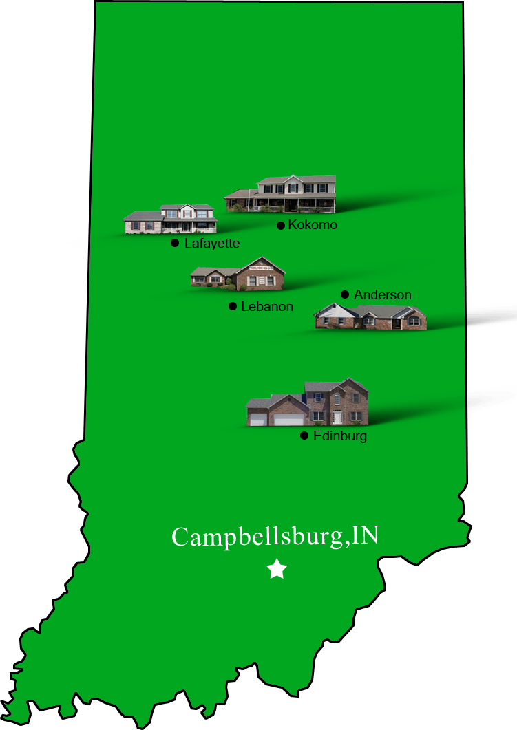 Campbellsburg_map Hallmark Homes Indiana's Leading "On Your Lot