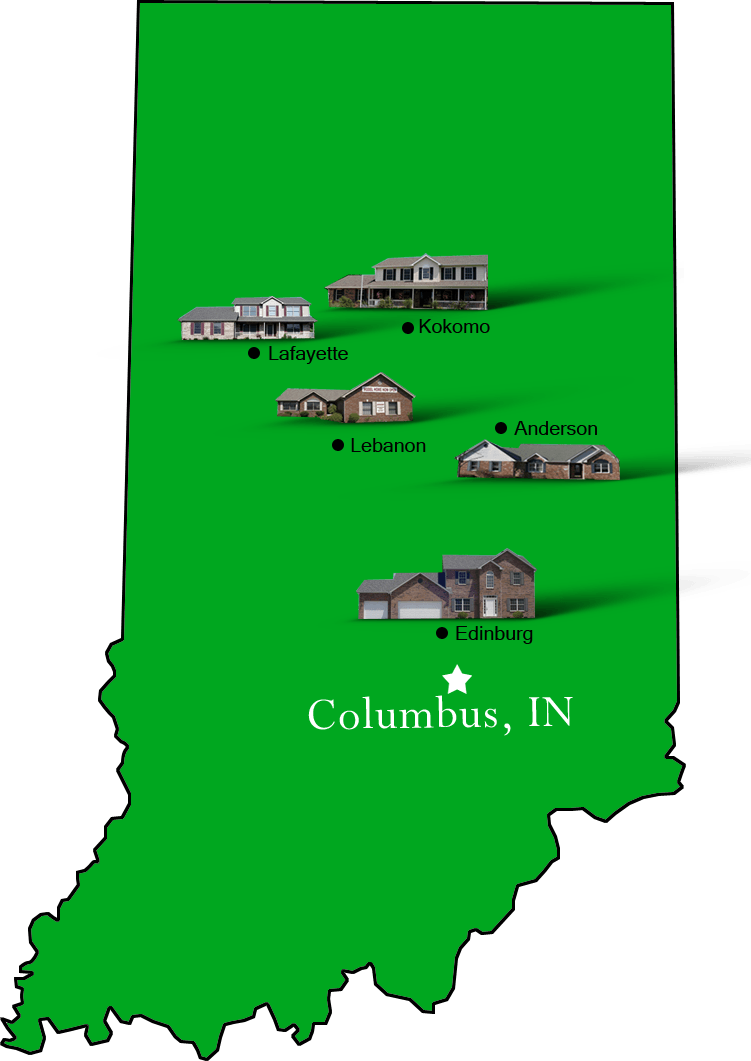 Columbus_map  Hallmark Homes - Indiana's Leading "On Your Lot" Custom 