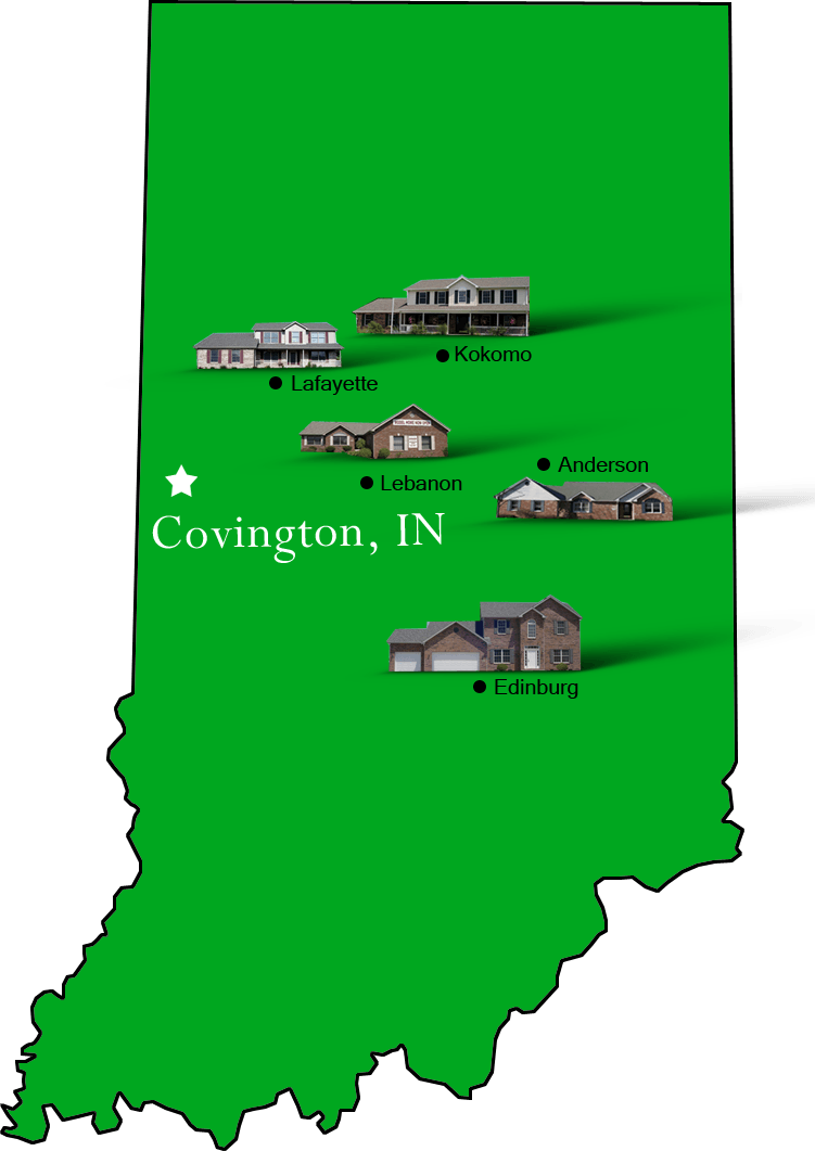 Covington_map Hallmark Homes Indiana's Leading "On Your Lot" Custom