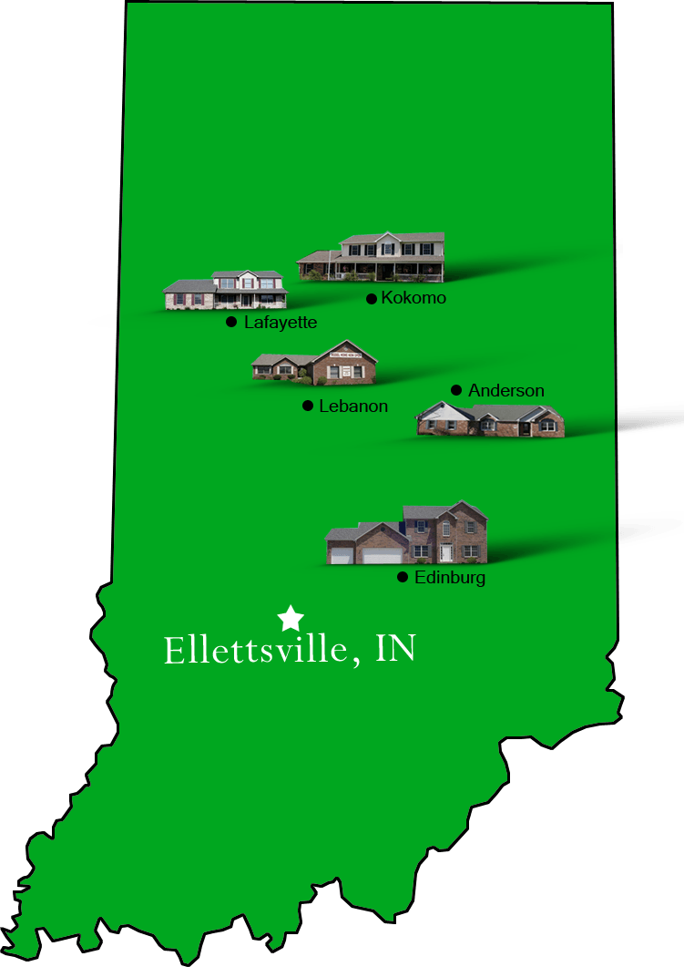 Ellettsville_map Hallmark Homes Indiana's Leading "On Your Lot