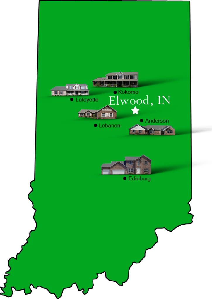 Elwood_map Hallmark Homes Indiana's Leading "On Your Lot" Custom