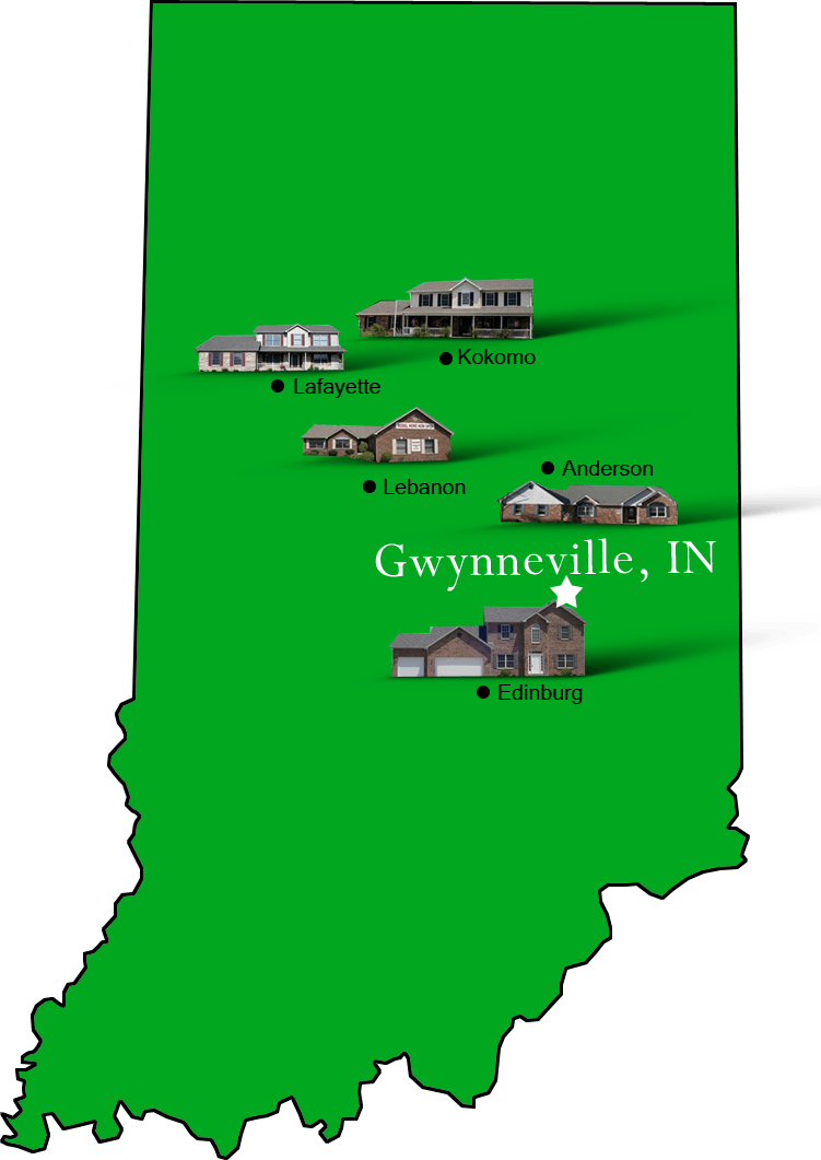 Gwynneville_map Hallmark Homes Indiana's Leading "On Your Lot