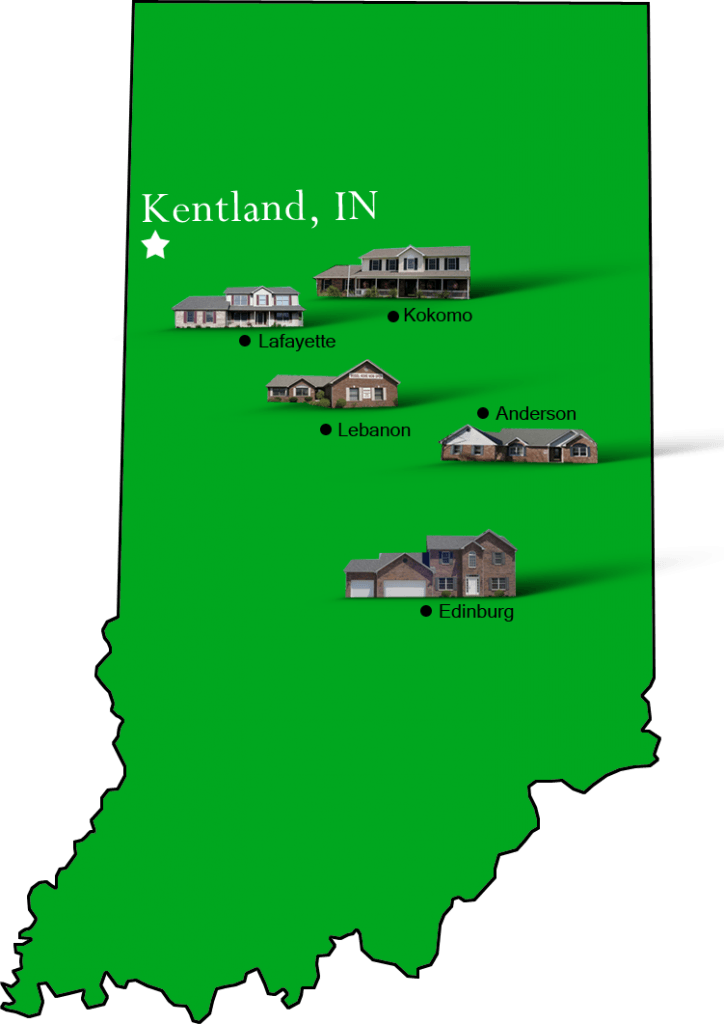 Kentland_map Hallmark Homes Indiana's Leading "On Your Lot" Custom