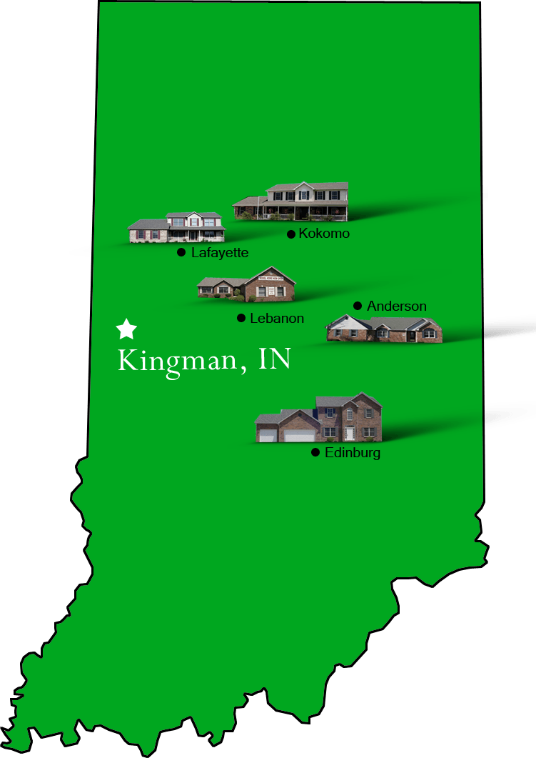 Kingman_map Hallmark Homes Indiana's Leading "On Your Lot" Custom