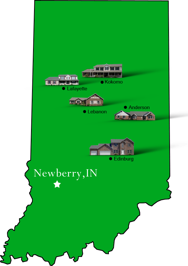Newberry_map Hallmark Homes Indiana's Leading "On Your Lot" Custom