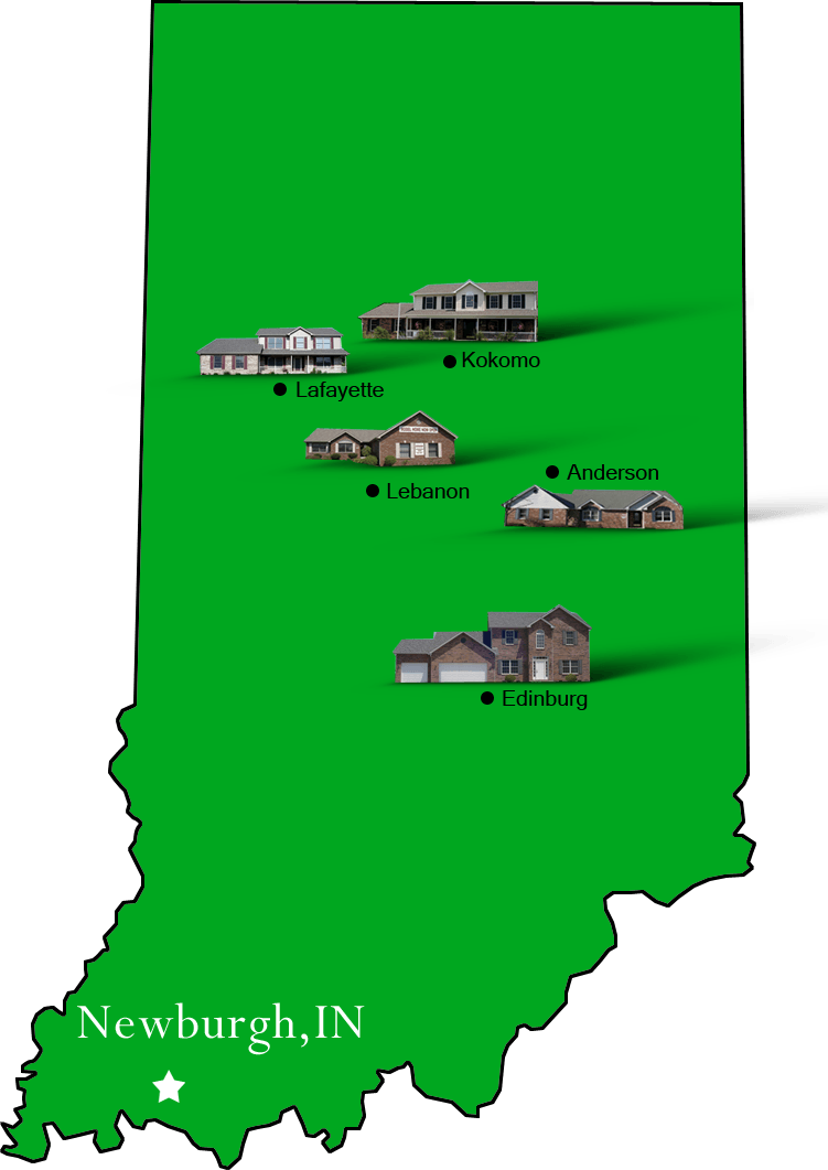Newburgh_map Hallmark Homes Indiana's Leading "On Your Lot" Custom