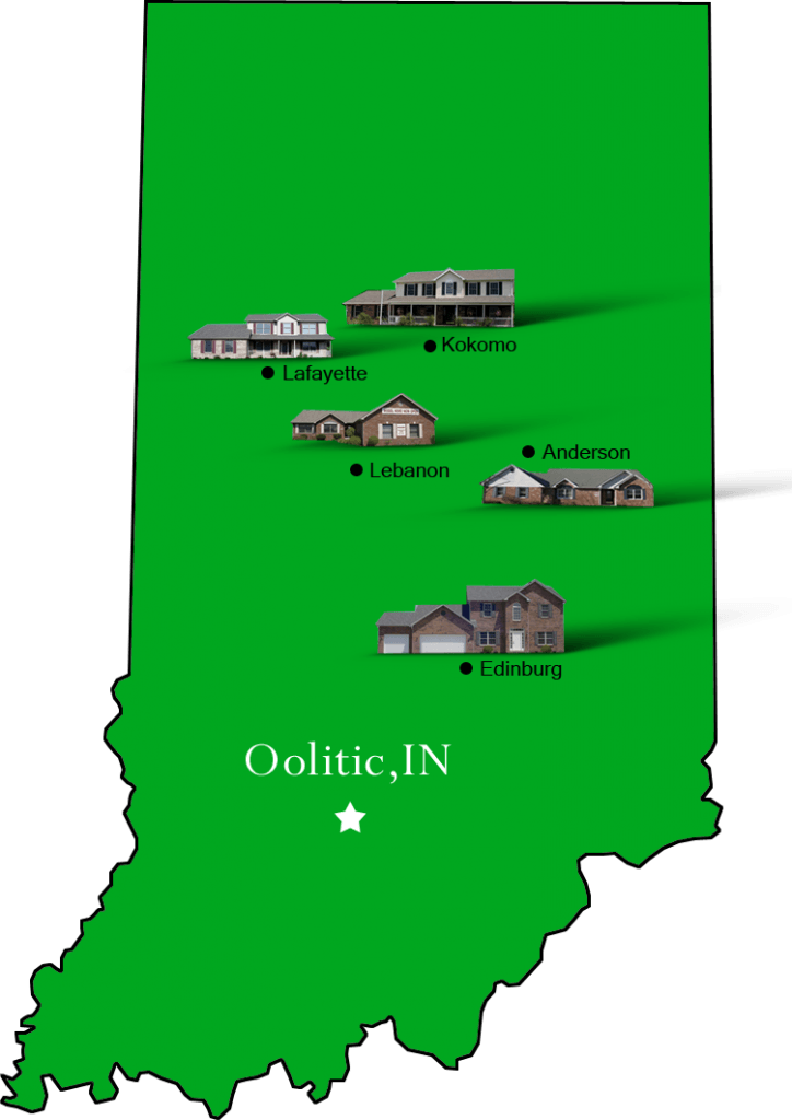Oolitic_map Hallmark Homes Indiana's Leading "On Your Lot" Custom
