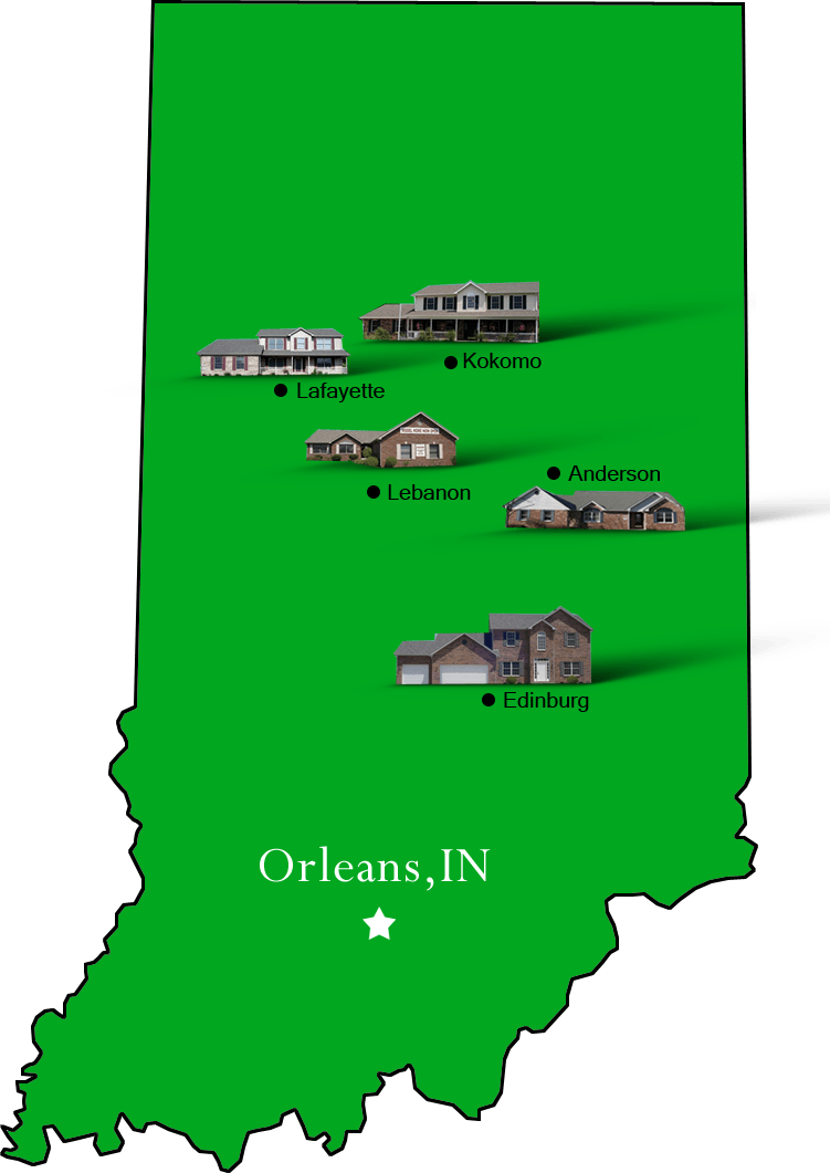 Orleans_map Hallmark Homes Indiana's Leading "On Your Lot" Custom