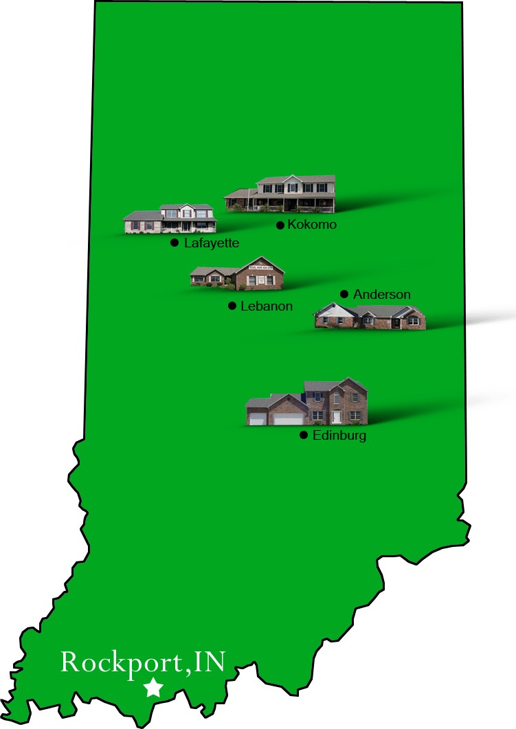 Rockport_map Hallmark Homes Indiana's Leading "On Your Lot" Custom
