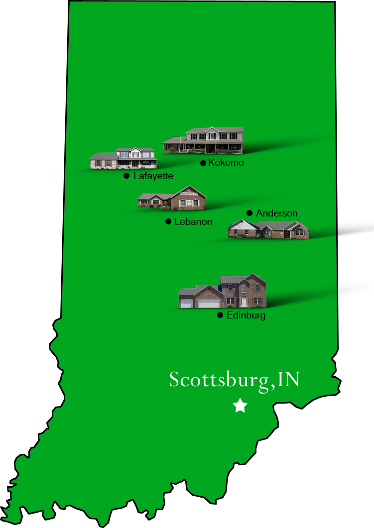 Scottsburg_map Hallmark Homes Indiana's Leading "On Your Lot