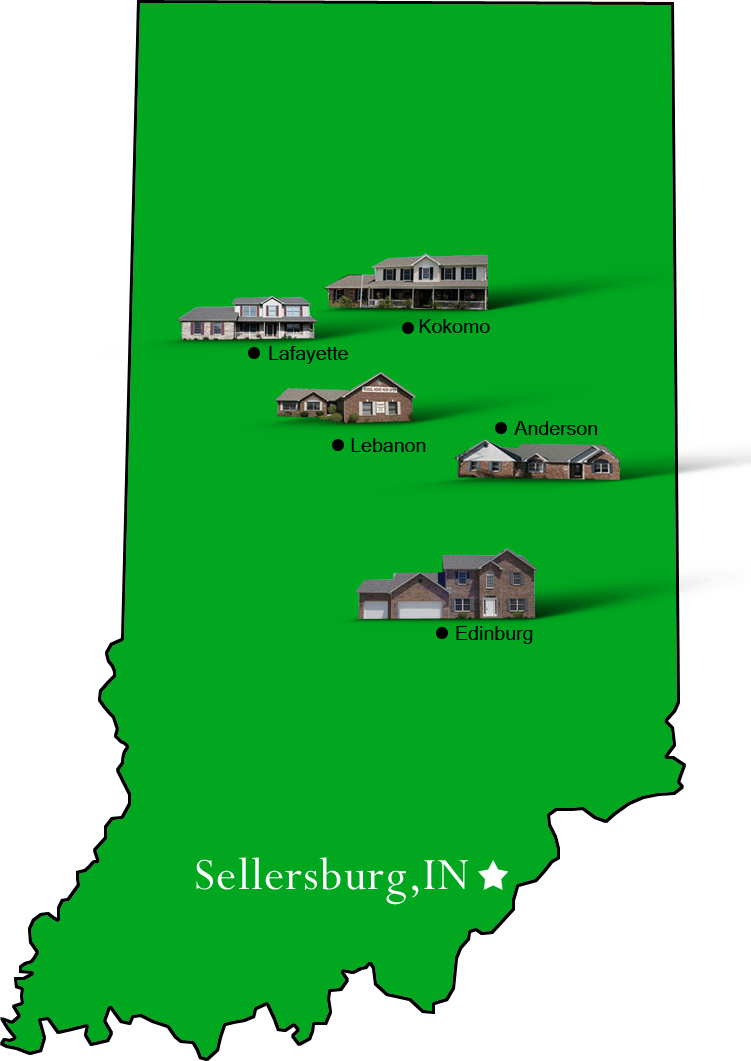 Sellersburg_map Hallmark Homes Indiana's Leading "On Your Lot
