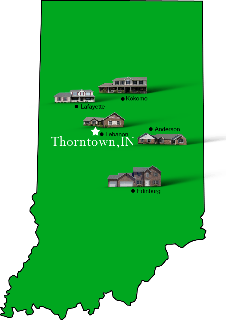Thorntown_map Hallmark Homes Indiana's Leading "On Your Lot" Custom