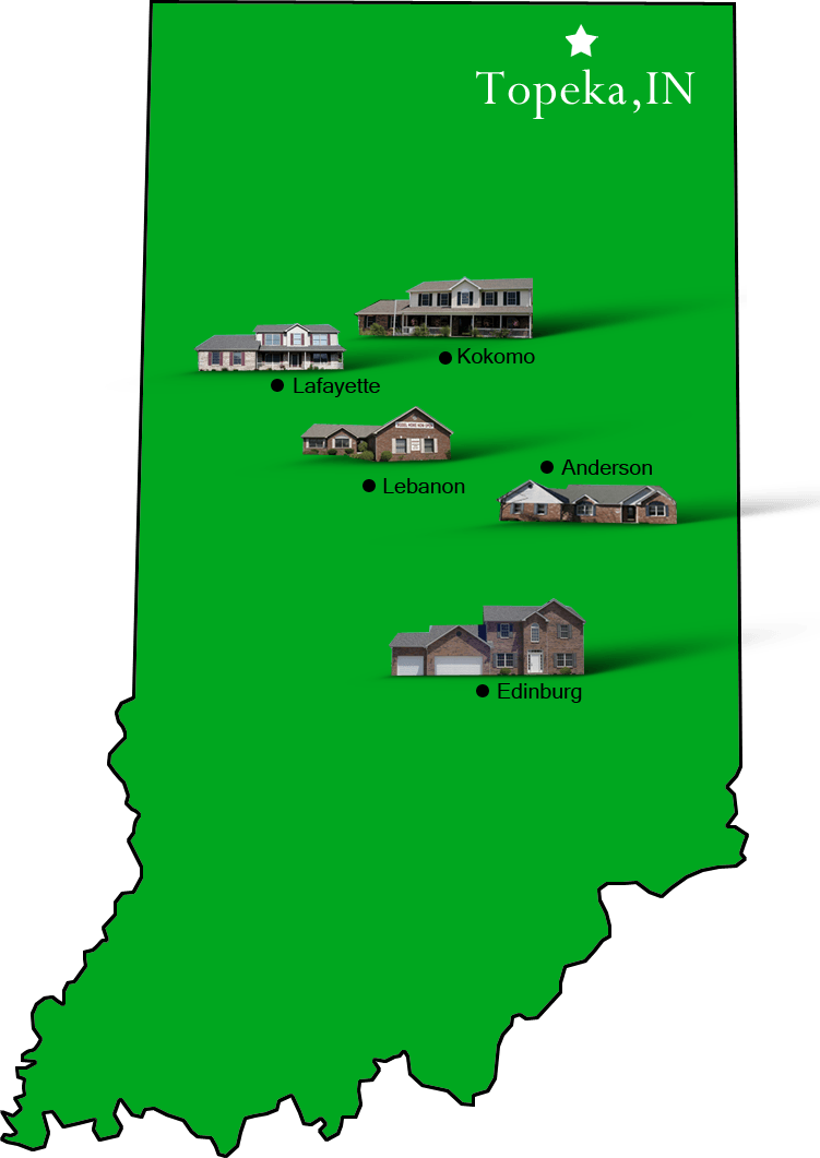 Topeka_map Hallmark Homes Indiana's Leading "On Your Lot" Custom