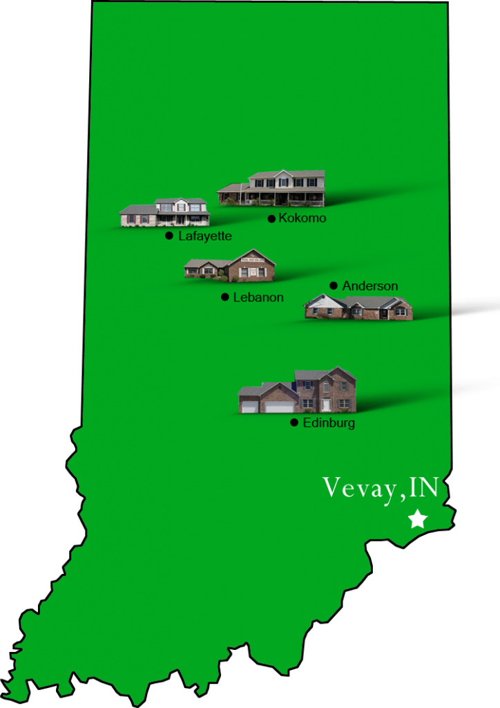 Vevay_map Hallmark Homes Indiana's Leading "On Your Lot" Custom