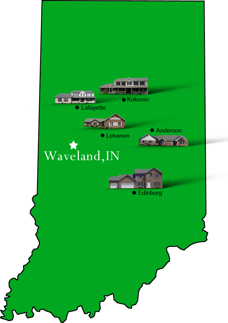 Waveland_map Hallmark Homes Indiana's Leading "On Your Lot" Custom