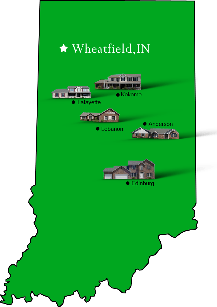 Wheatfield_map Hallmark Homes Indiana's Leading "On Your Lot" Custom Builder!
