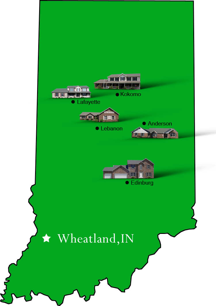 Wheatland_map Hallmark Homes Indiana's Leading "On Your Lot" Custom