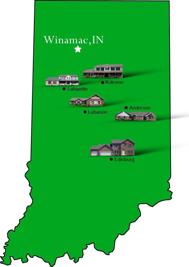 Winamac_map Hallmark Homes Indiana's Leading "On Your Lot" Custom