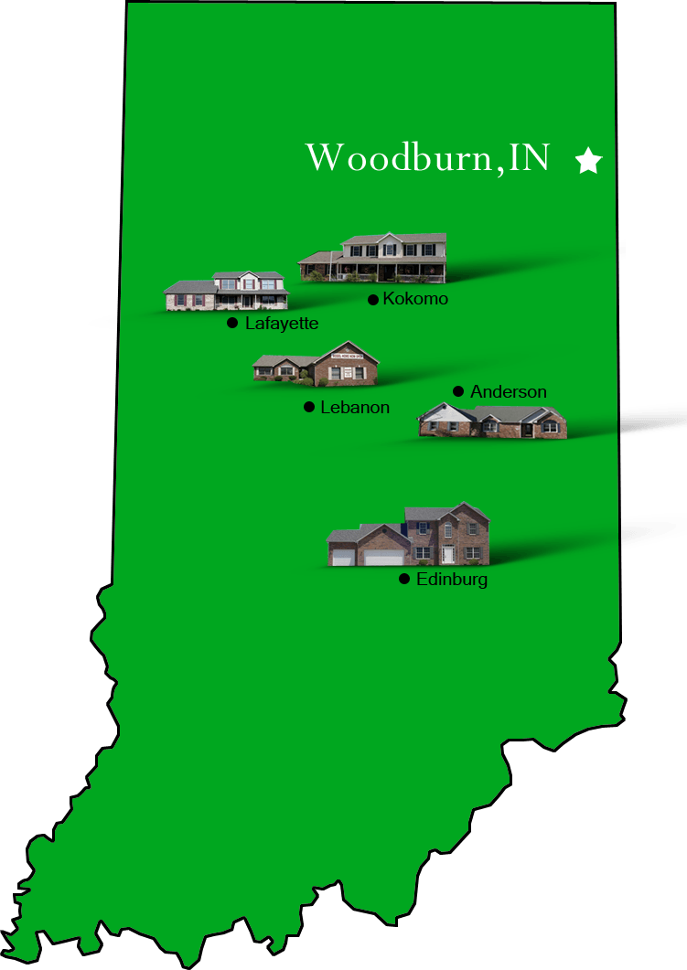 Woodburn_map Hallmark Homes Indiana's Leading "On Your Lot" Custom