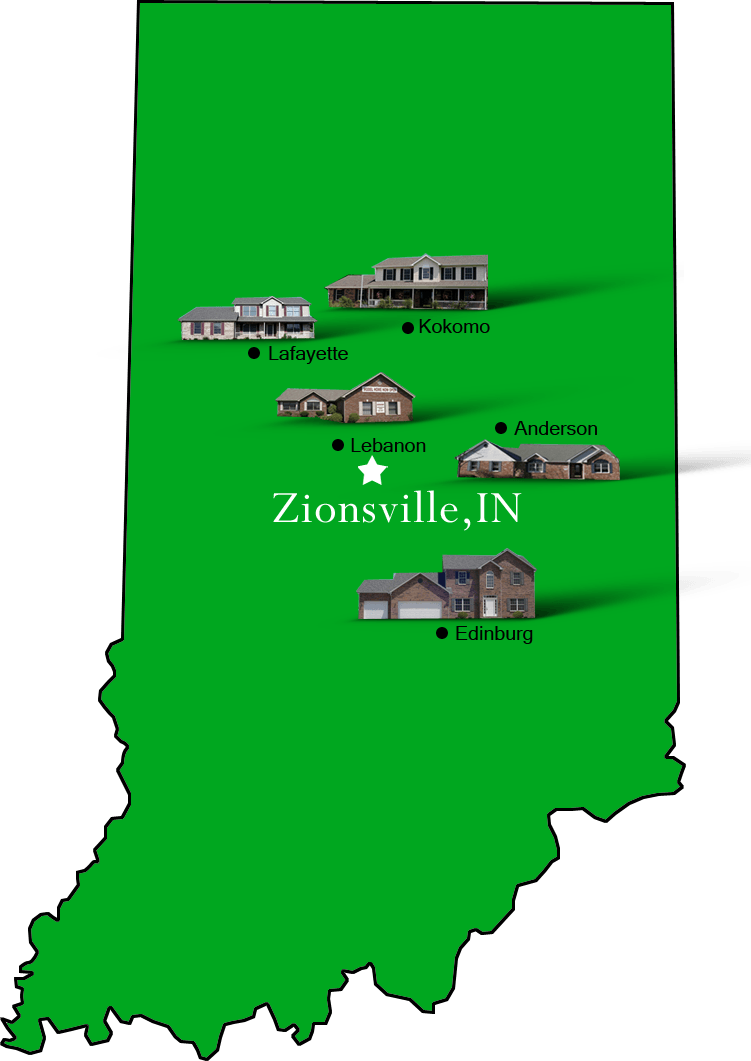 Zionsville_map Hallmark Homes Indiana's Leading "On Your Lot