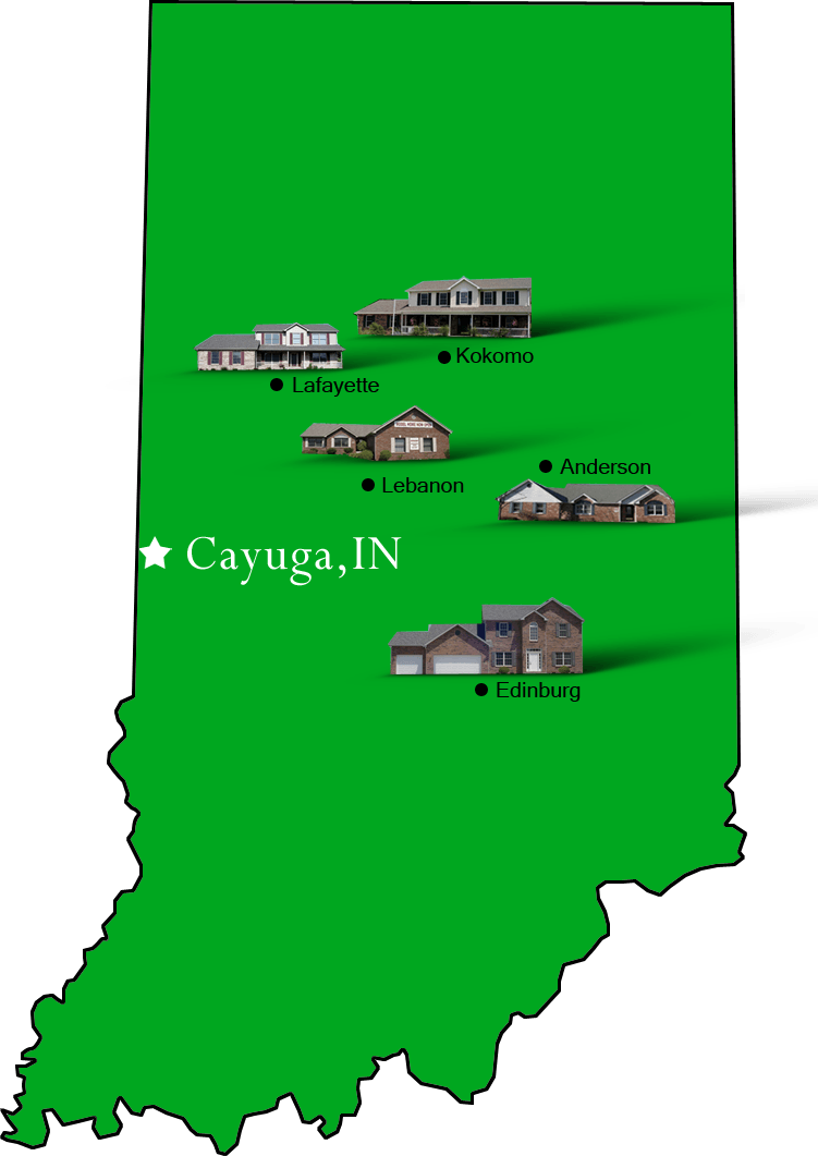 Cayuga_map Hallmark Homes Indiana's Leading "On Your Lot" Custom