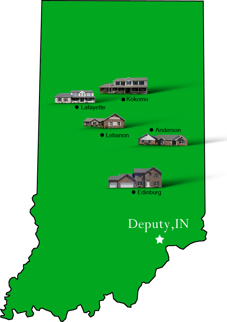 Deputy_map Hallmark Homes Indiana's Leading "On Your Lot" Custom