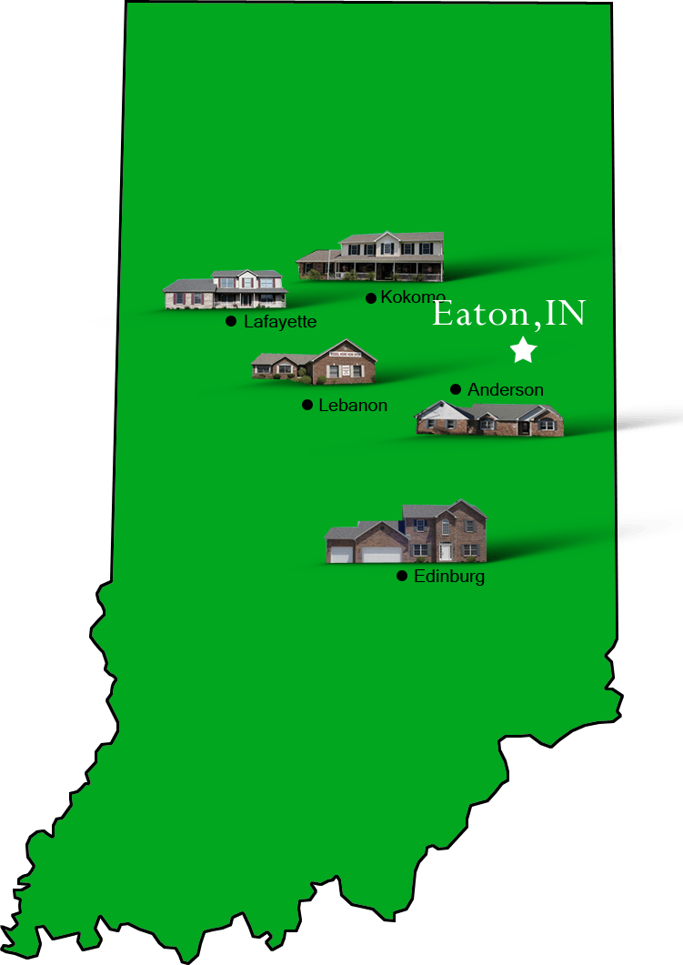 Eaton_map Hallmark Homes Indiana's Leading "On Your Lot" Custom