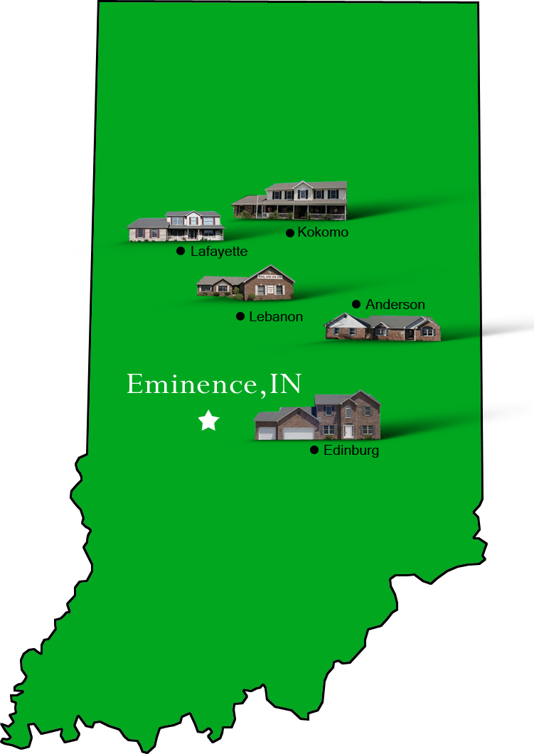 Eminence_map Hallmark Homes Indiana's Leading "On Your Lot" Custom