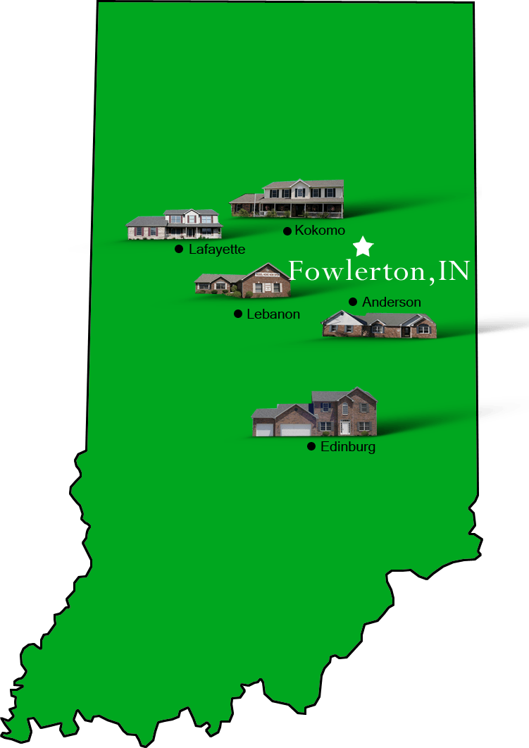 Fowlerton_map Hallmark Homes Indiana's Leading "On Your Lot" Custom