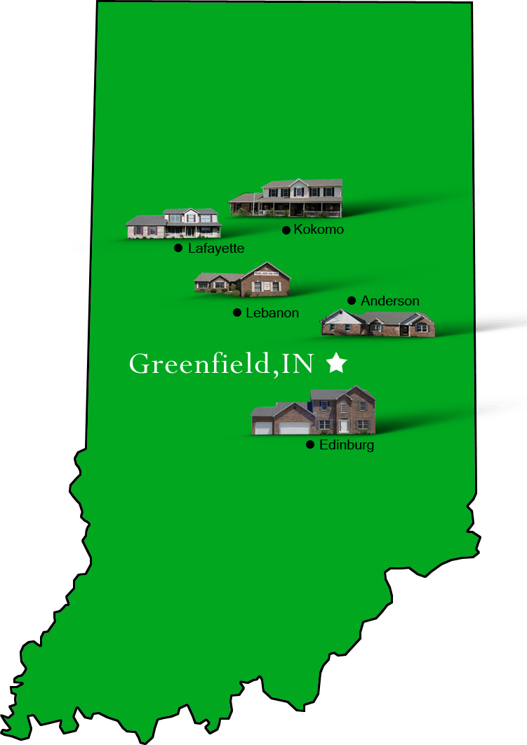 Greenfield_map Hallmark Homes Indiana's Leading "On Your Lot