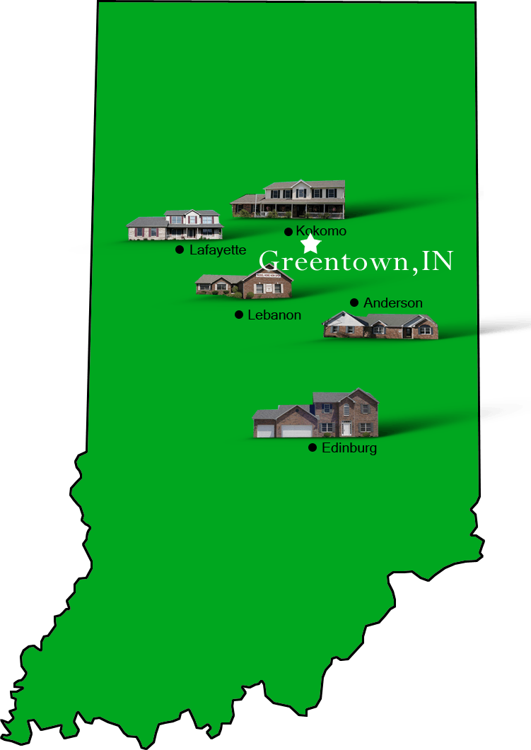Greentown_map Hallmark Homes Indiana's Leading "On Your Lot" Custom