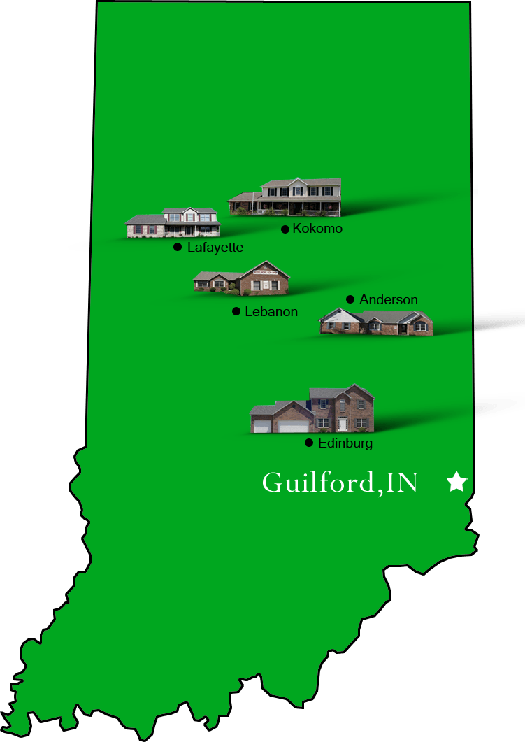 Guilford_map Hallmark Homes Indiana's Leading "On Your Lot" Custom Builder!