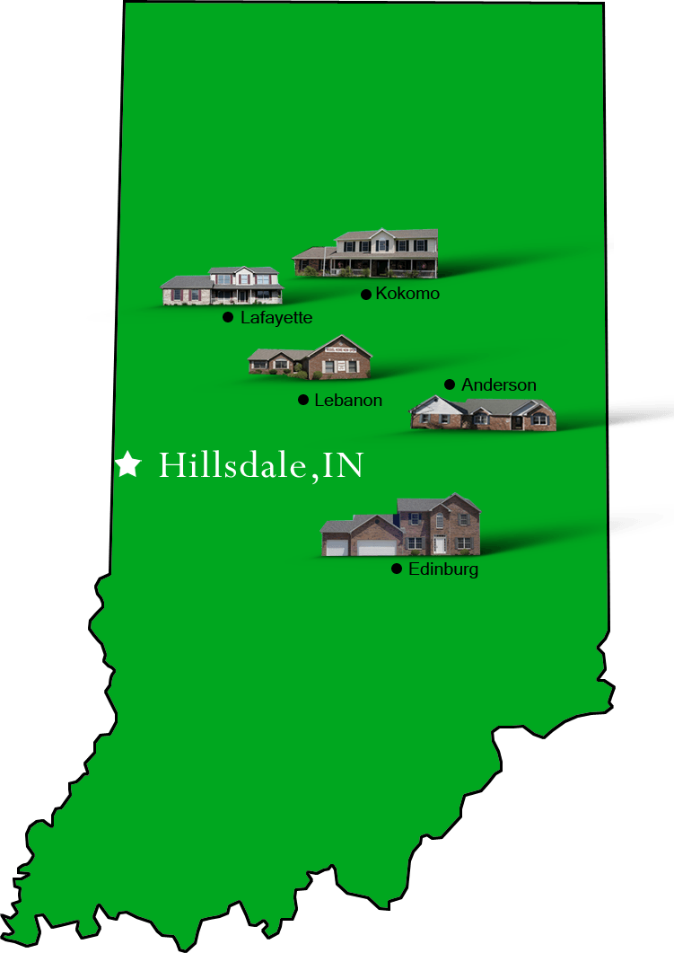 Hillsdale_map Hallmark Homes Indiana's Leading "On Your Lot" Custom