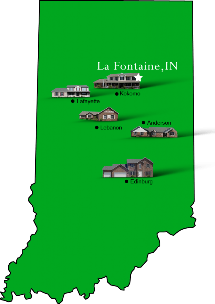 Lafontaine_map Hallmark Homes Indiana's Leading "On Your Lot