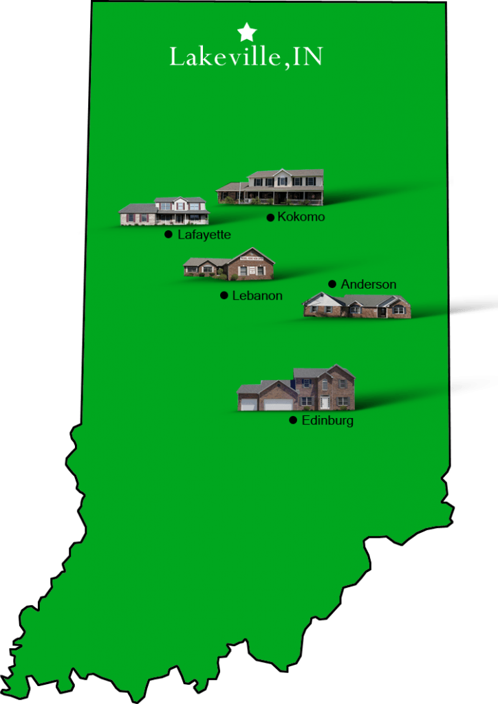 Lakeville_map Hallmark Homes Indiana's Leading "On Your Lot" Custom