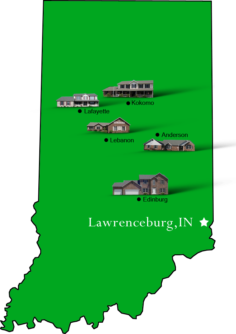 Lawrenceburg_map Hallmark Homes Indiana's Leading "On Your Lot" Custom Builder!