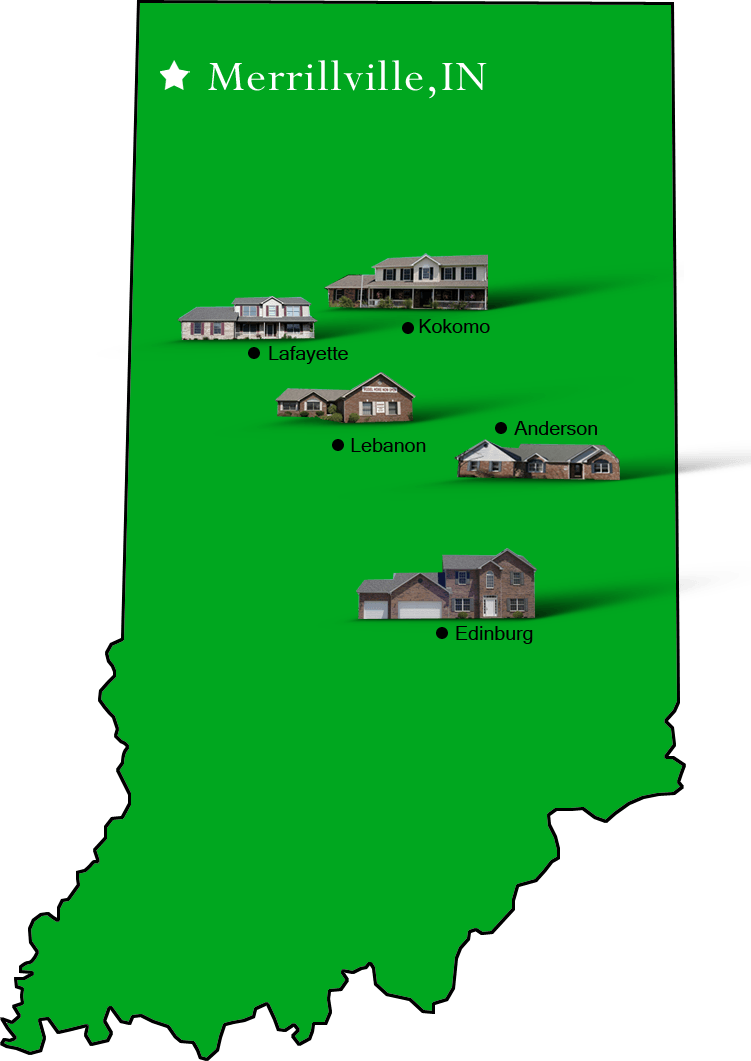 Merrillville_map Hallmark Homes Indiana's Leading "On Your Lot" Custom Builder!