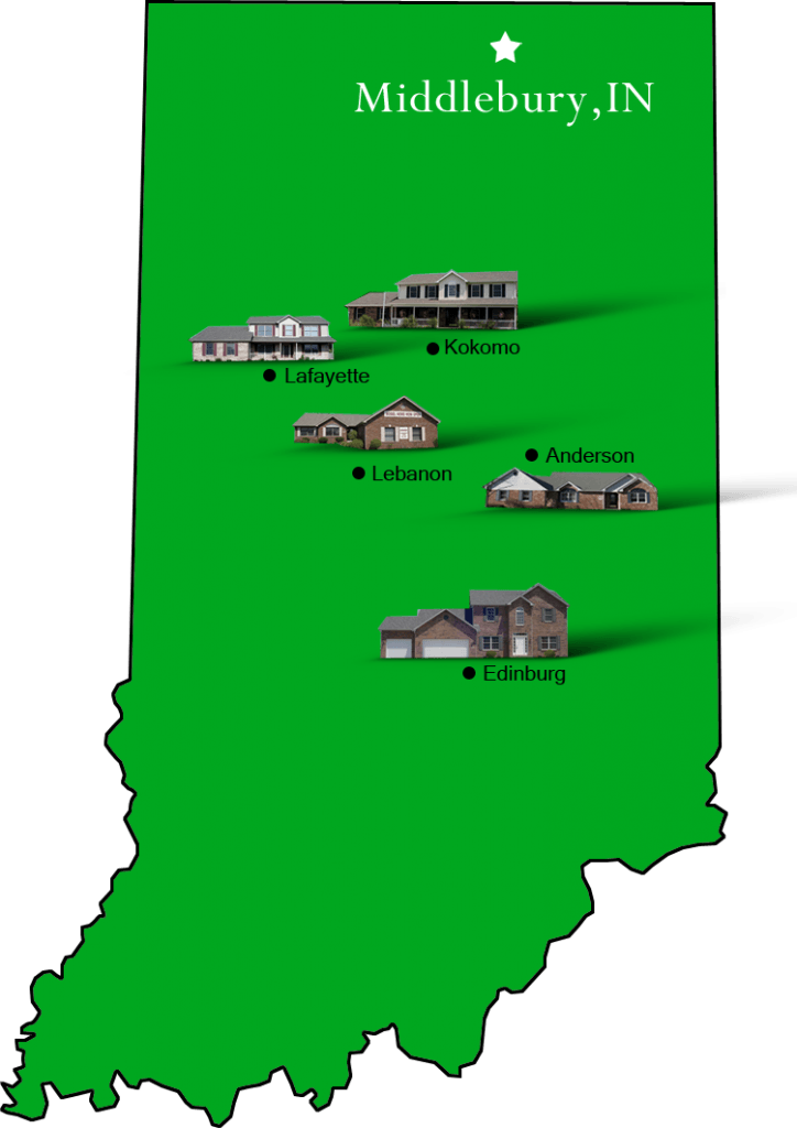 Middlebury_map Hallmark Homes Indiana's Leading "On Your Lot