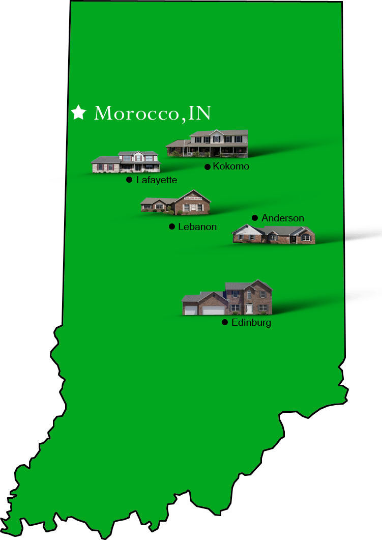 Morocco_map Hallmark Homes Indiana's Leading "On Your Lot" Custom