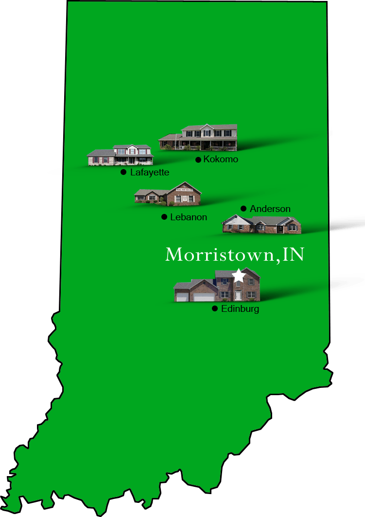 Morristown_map Hallmark Homes Indiana's Leading "On Your Lot