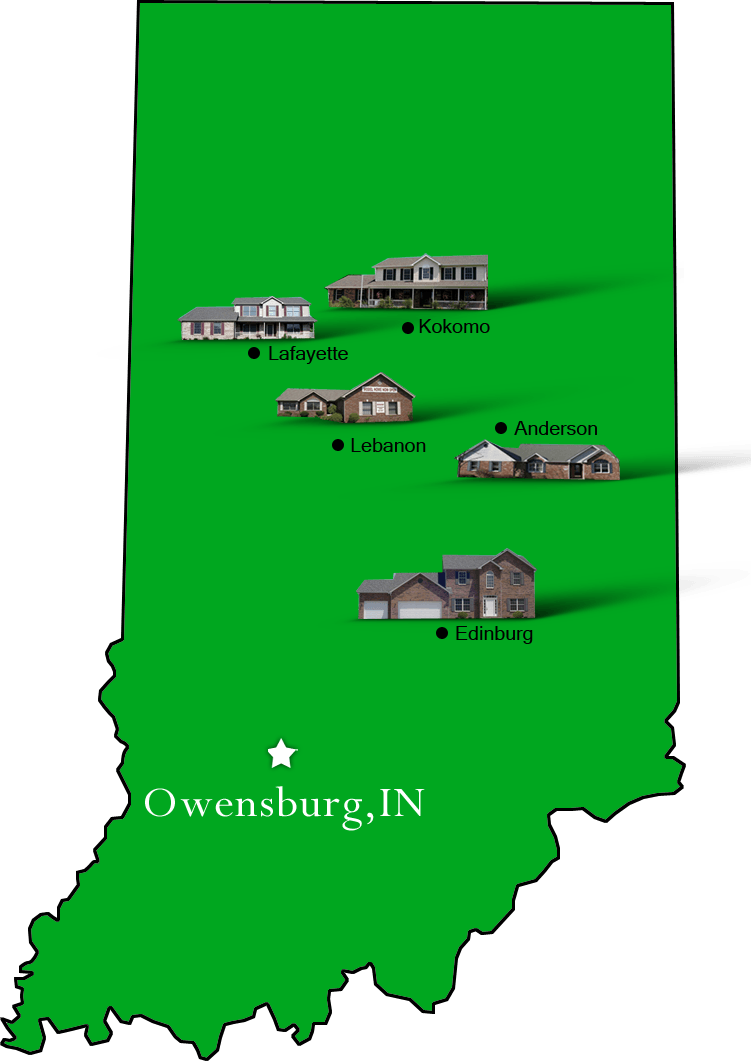 Owensburg_map Hallmark Homes Indiana's Leading "On Your Lot" Custom